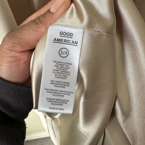 Good American Drapey Oversized Blazer Peyote Size 3/4 L/XL - Picture 6 of 6